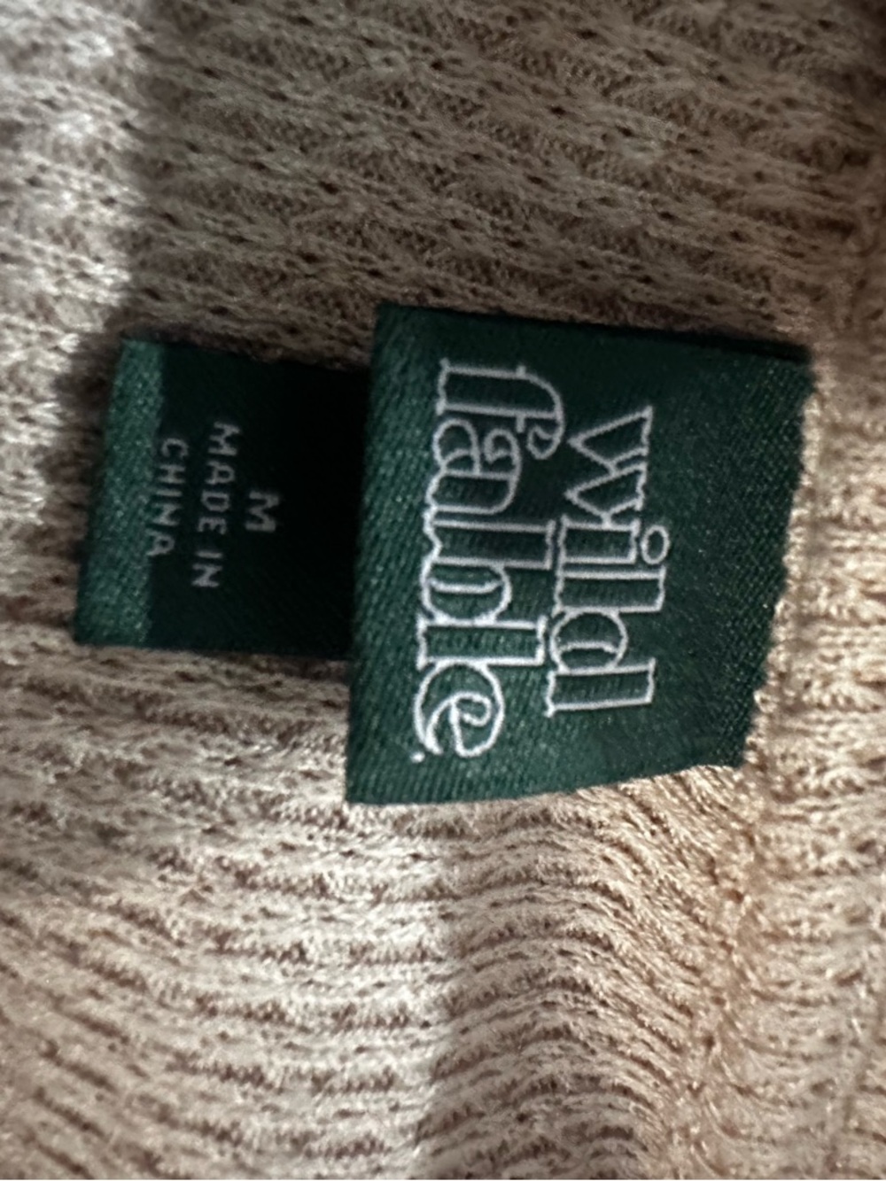 Knitted Cropped Pulled Hoodie Medium - Picture 3 of 3